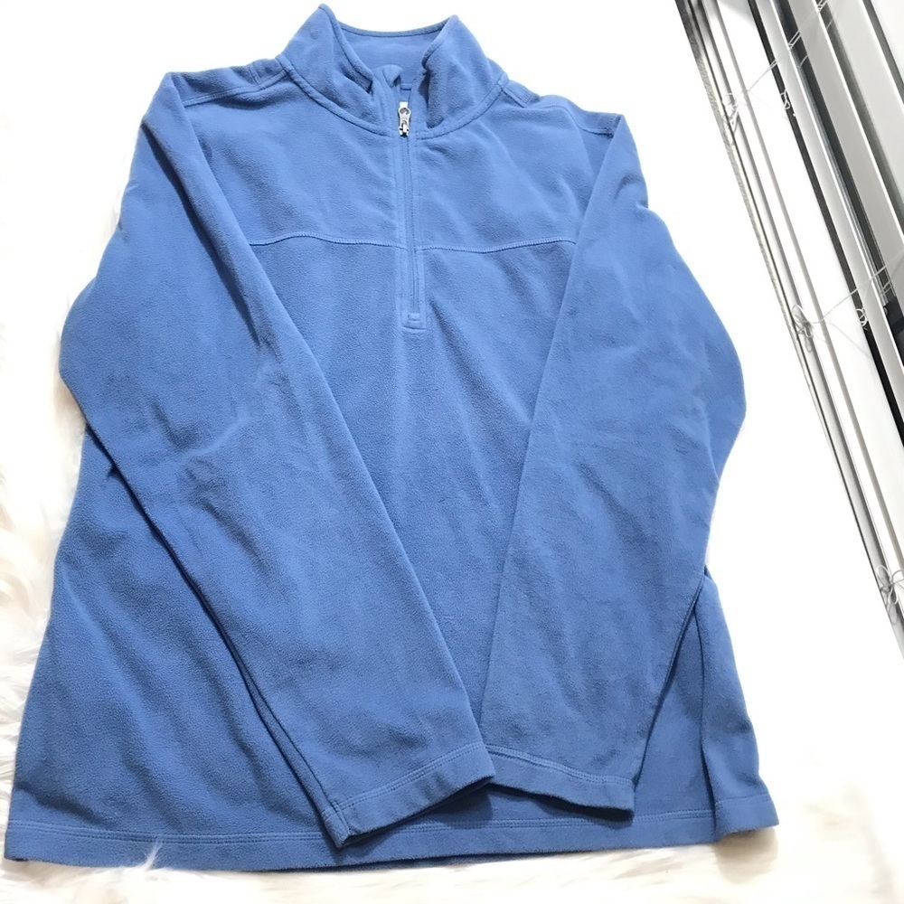 Alpine Design Fleece Pullover 1/4 Zip Blue Size L